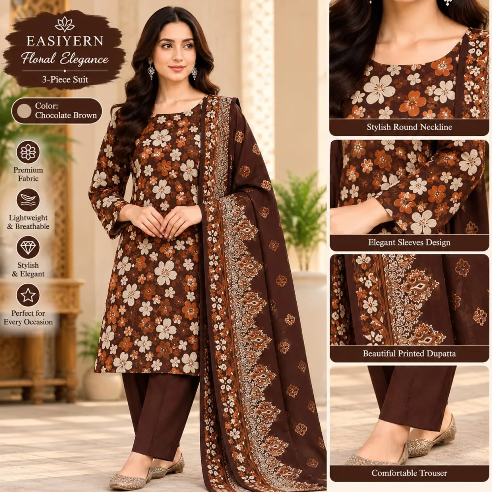 Dhanak 3 Peice Printed Suite 👗