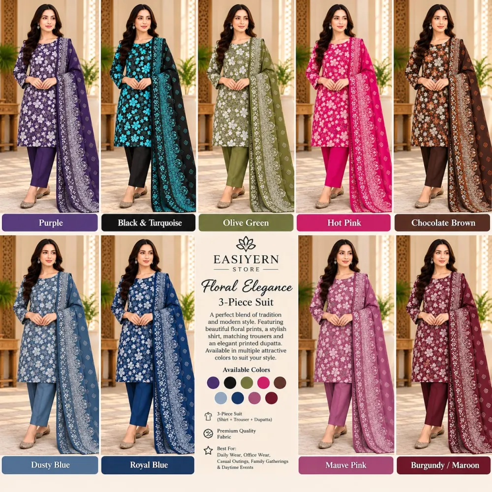Dhanak 3 Peice Printed Suite 👗