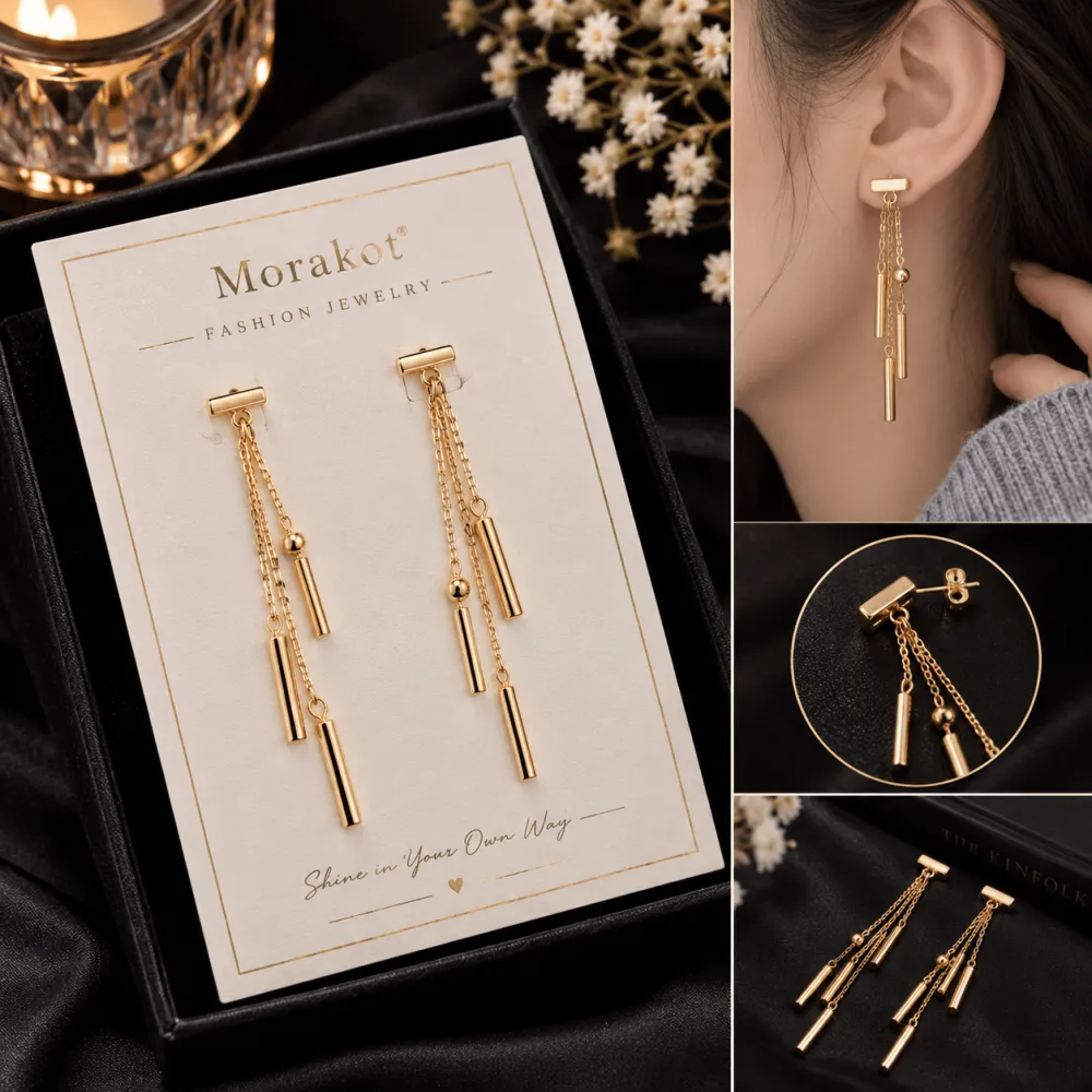 Women's Golden Drop Earrings