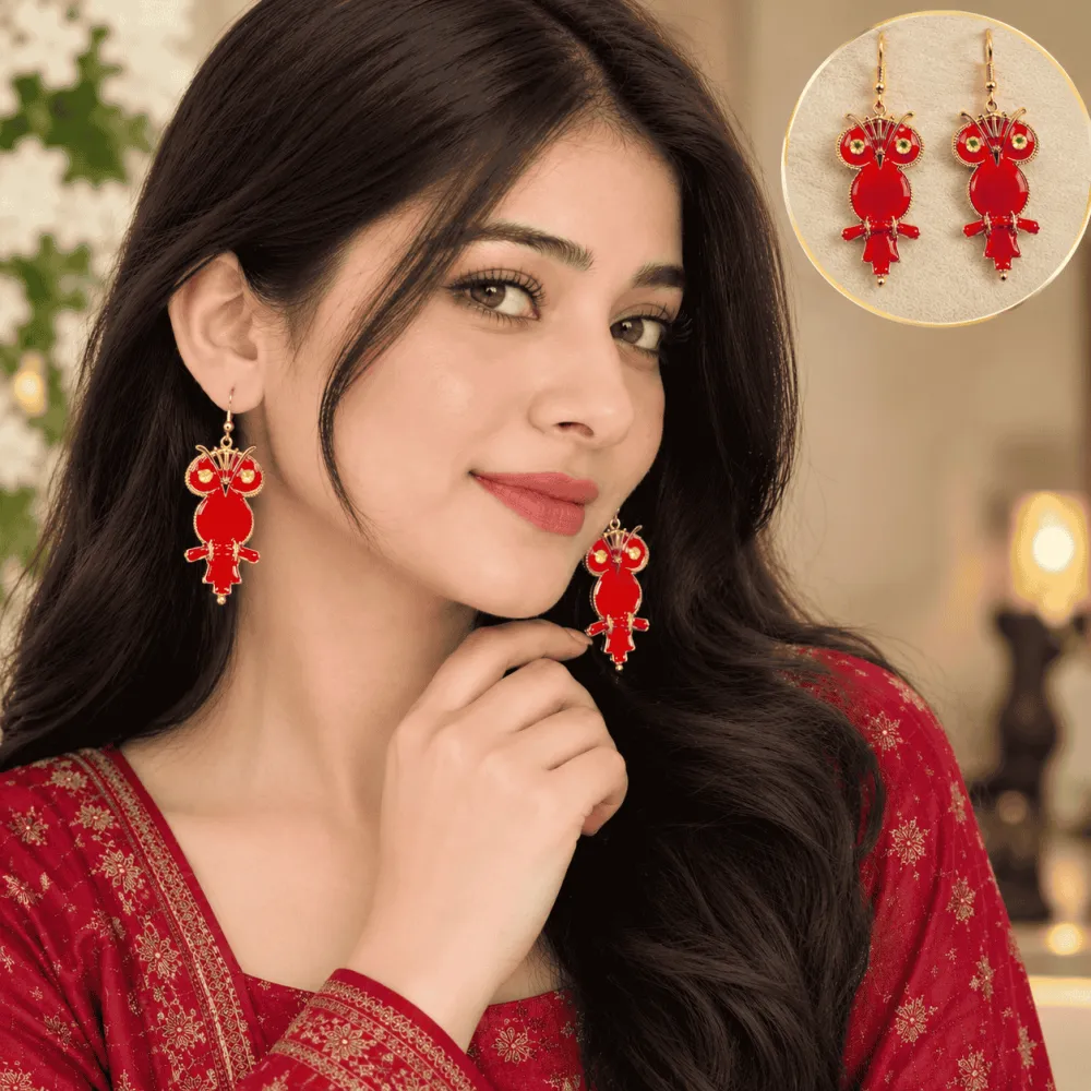 Women Red Butterfly Trendy Earrings 🦋