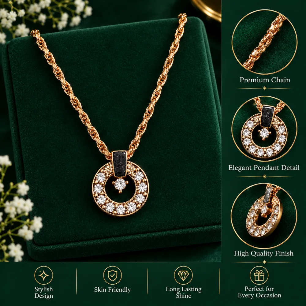 Exquisite Circle Pendant Necklace